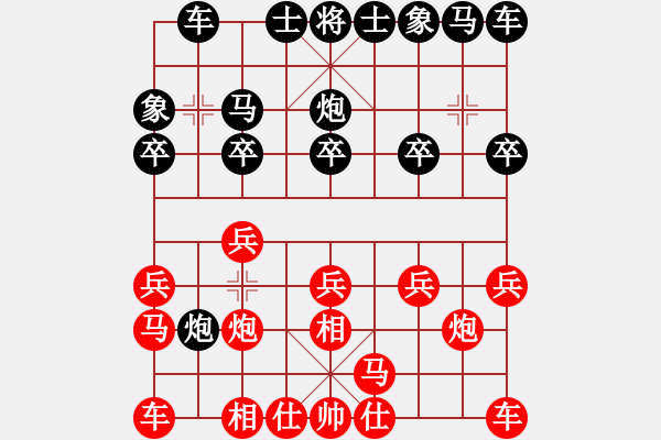 象棋棋譜圖片：daner(1段)-負-李照民(1段) - 步數(shù)：10 