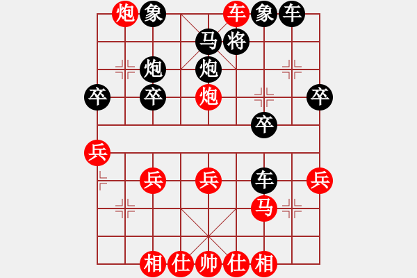 象棋棋譜圖片：橫才俊儒[292832991] -VS- 風(fēng)風(fēng)[1981119069] - 步數(shù)：33 