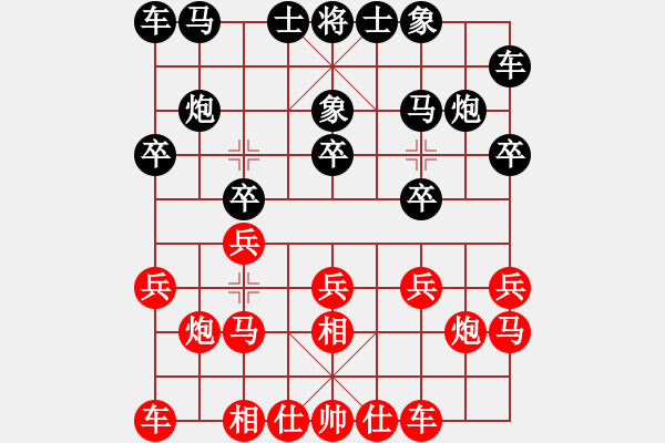 象棋棋谱图片：bcxhm(无极)-和-yuudfgjrdh(9星) - 步数：10 
