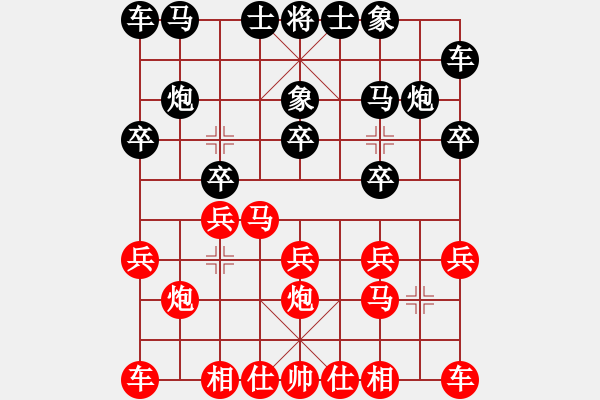 象棋棋譜圖片：鐮刀幫掌門(天罡)-負(fù)-乘物以遊心(無(wú)極) - 步數(shù)：10 