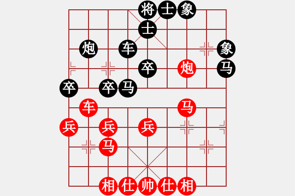 象棋棋譜圖片：紅九軍陸號(4r)-和-品棋大勝(4段) - 步數(shù)：50 