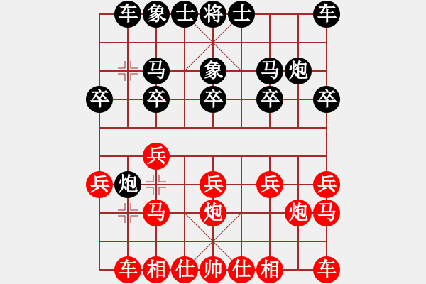 象棋棋譜圖片：古巴比先手-VS- 壹群先鋒--過河卒 - 步數(shù)：10 