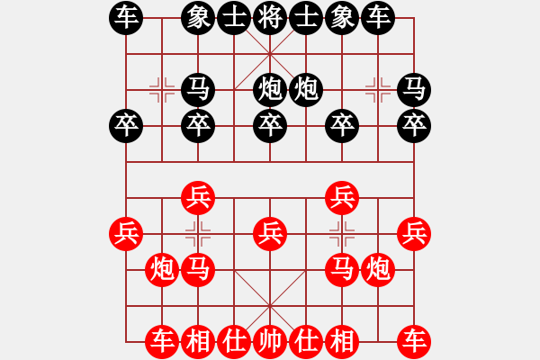 象棋棋譜圖片：負(fù)分太后 魚(yú)[紅] -VS- 天空[黑](3) - 步數(shù)：10 