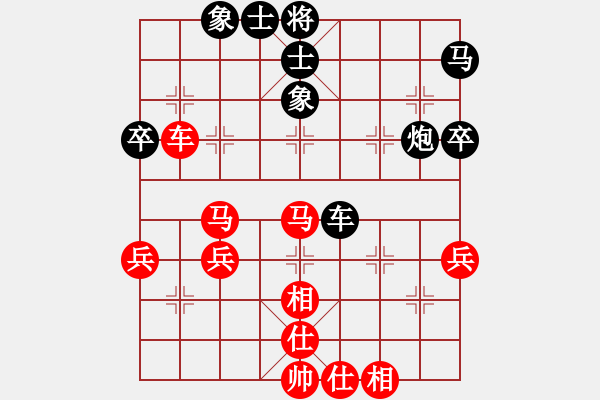 象棋棋譜圖片：花榮射箭(9段)-和-德國(guó)黨衛(wèi)軍(9段)C71 五七炮對(duì)屏風(fēng)馬進(jìn)３卒右馬外盤(pán)河 - 步數(shù)：60 