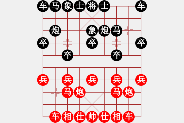 象棋棋譜圖片：軍旗王子[紅] -VS- 示范小學(xué)[黑] - 步數(shù)：10 