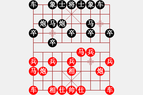 象棋棋譜圖片：上海林宏敏 (負(fù)) 廣東許銀川 (1995.5.6于四川) - 步數(shù)：10 