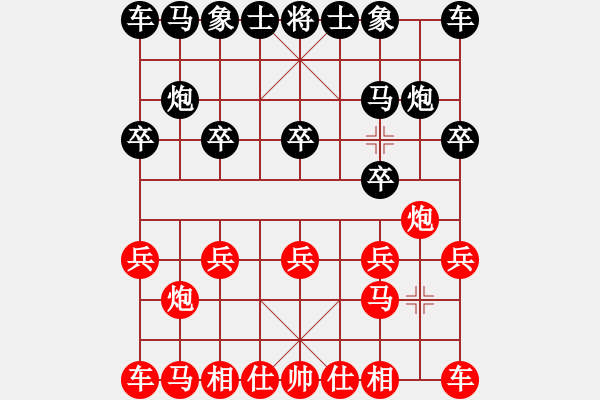 象棋棋谱图片：两回合 - 步数：4 