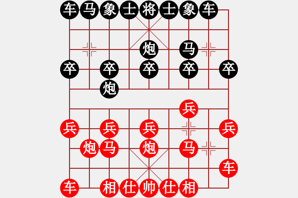 象棋棋譜圖片：小財神[520333366] -VS- 楊柳[1511299002] - 步數：10 