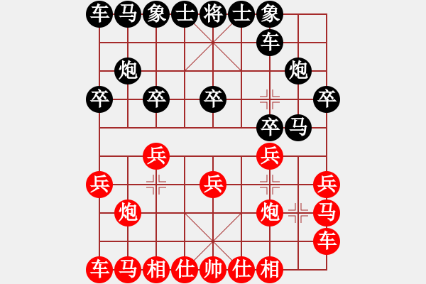 象棋棋谱图片：情怀未变(9星)-和-追杀精英堂(北斗) - 步数：10 