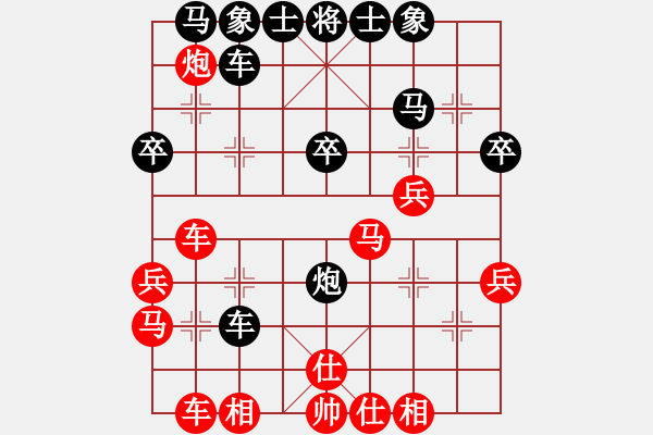 象棋棋譜圖片：老年泰州人(2段)-負(fù)-韓國足球隊(duì)(2段) - 步數(shù)：30 