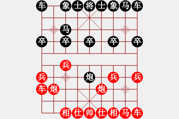 象棋棋譜圖片：1290局 A52- 仕角炮對右中炮-旋風(fēng)引擎23層(2781) 先勝 徐庶(2100) - 步數(shù)：10 