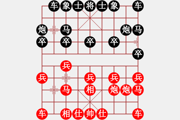 象棋棋譜圖片：唐山棋壇馬(9段)-負-錦州小戩(4段) - 步數(shù)：10 