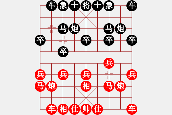 象棋棋谱图片：张俊杰 先胜 潘振辉 - 步数：10 