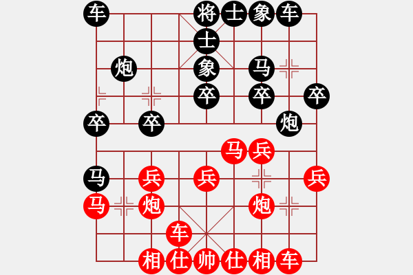 象棋棋譜圖片：zxyangVSthattinhco - 步數(shù)：20 