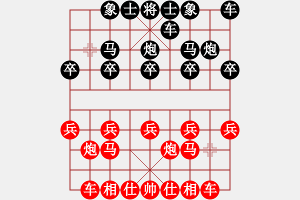 象棋棋谱图片：张章       先胜 刘其昌     - 步数：10 