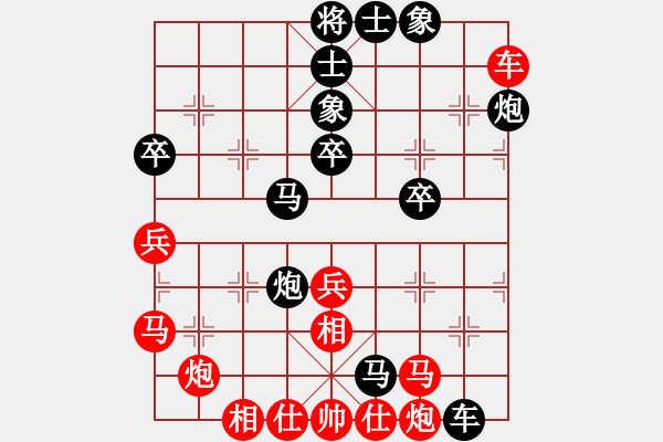 象棋棋譜圖片：戰(zhàn)車100[紅先負(fù)] -VS- 贏一盤實(shí)在難[黑] 過宮炮對(duì)進(jìn)左馬 - 步數(shù)：50 