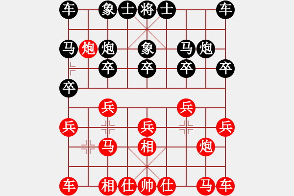 象棋棋譜圖片：智哥[紅] -VS- 忘了我的人[黑] - 步數(shù)：10 