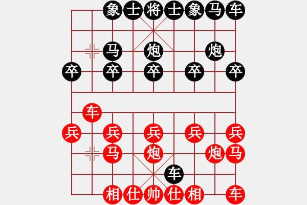 象棋棋譜圖片：玥玥[紅] -VS- 橫才俊儒[黑] - 步數(shù)：10 