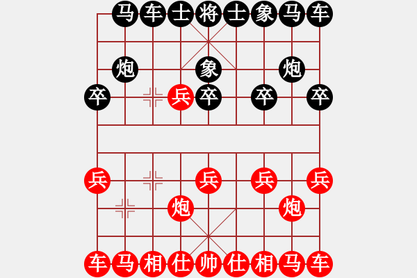 象棋棋譜圖片：負分太后 魚[紅] -VS- 木頭[黑]（1） - 步數(shù)：10 