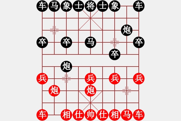 象棋棋譜圖片：負分太后 魚[紅] -VS- 幸福寶貝[黑] - 步數(shù)：10 