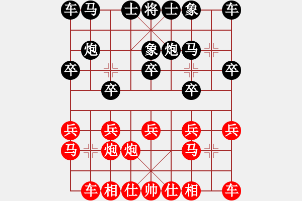 象棋棋譜圖片：1307局 A60- 過(guò)宮炮局-小蟲引擎23層(先勝)天天Ai1-2 - 步數(shù)：10 