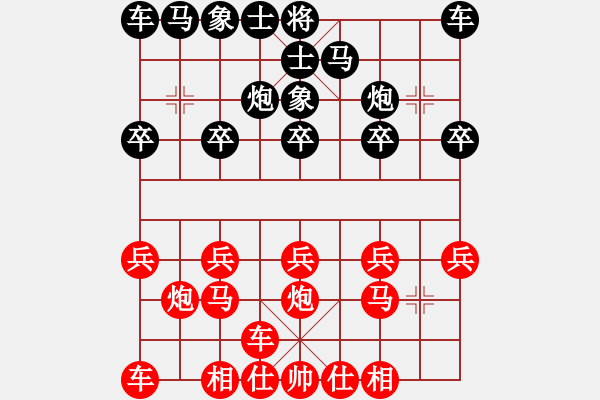 象棋棋譜圖片：橫才俊儒[292832991] -VS- 森雨蒼生[377955991] - 步數(shù)：10 