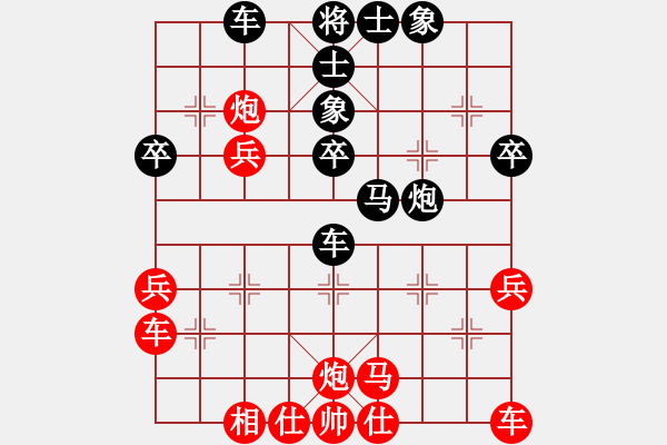 象棋棋譜圖片：月如鈎(電神)-負(fù)-小玫貞子(9f) - 步數(shù)：40 