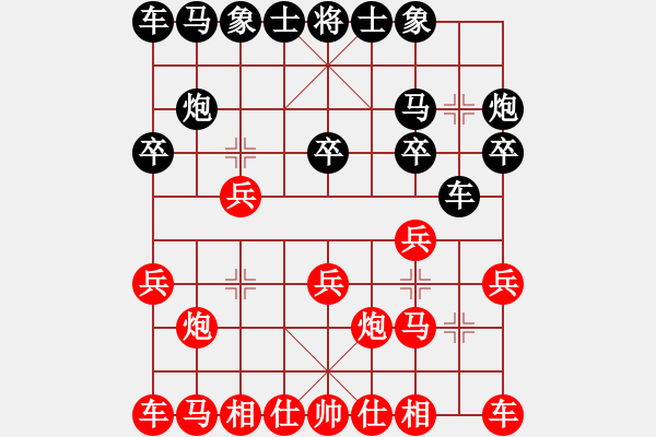 象棋棋谱图片：廖二平     先胜 刘殿中     - 步数：10 