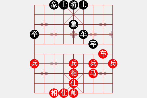 象棋棋譜圖片：木頭[紅] -VS- 行者必達[黑]shu - 步數(shù)：40 