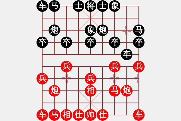 象棋棋譜圖片：負(fù)分太后 魚[紅] -VS- 妞妞[黑] - 步數(shù)：10 