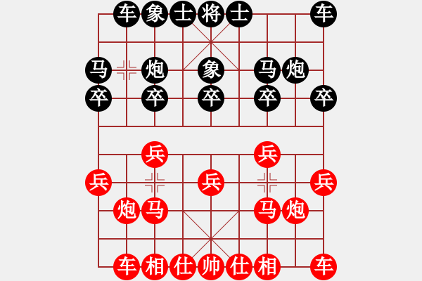 象棋棋譜圖片：葬心紅勝850620【仙人指路對卒底炮】 - 步數(shù)：10 