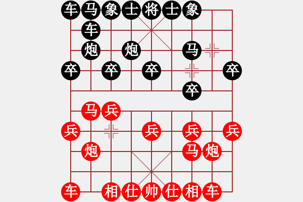 象棋棋譜圖片：椒江周文云紅先負(fù)三門俞云濤.XQF - 步數(shù)：10 