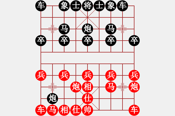 象棋棋譜圖片：紅第1回合上仕局（補(bǔ)充例局） - 步數(shù)：10 