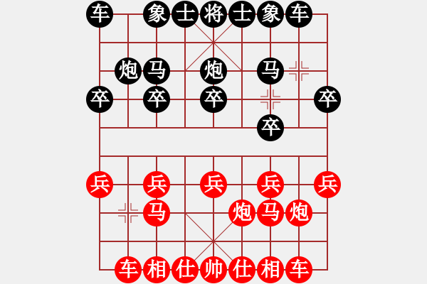 象棋棋譜圖片：十八拳(6段)-勝-四指彈天(3段) - 步數(shù)：10 