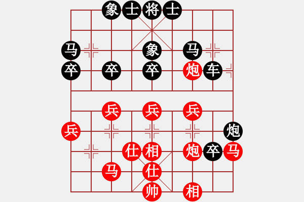 象棋棋譜圖片：2492局 A60-過宮炮局-太史慈(1250) 先負(fù) 旋風(fēng)引擎23層(2848) - 步數(shù)：40 