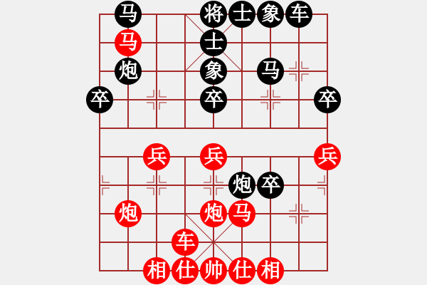 象棋棋譜圖片：天天象棋棋力評測：弈童班主【8-1】（先勝）樹材【7-3】 - 步數(shù)：40 