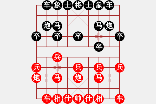 象棋棋譜圖片：0111新蓋破開門五九炮 - 步數(shù)：10 