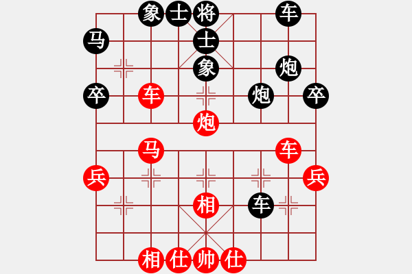 象棋棋譜圖片：峨眉火龍(1段)-負-伙夫軍(4段) - 步數(shù)：40 