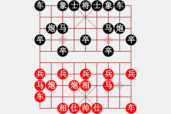 象棋棋譜圖片：寧夏商建牛(5級)-負-緣份戰(zhàn)神三(9段) - 步數(shù)：10 