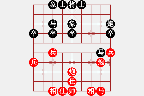 象棋棋谱图片：zhangaabb(8段)-负-七爱贤(5段) - 步数：40 