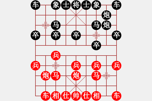 象棋棋譜圖片：胡子1159(十三級(jí))vs懸疑驚險(xiǎn)象棋(三級(jí))2015-12-05.ccf - 步數(shù)：10 