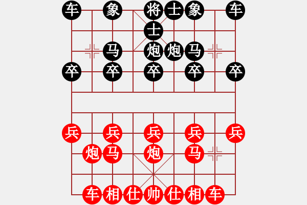 象棋棋譜圖片：《學(xué)習(xí)大師先手》列炮正馬左炮封車破正馬士角炮打串（炮五退一） - 步數(shù)：10 