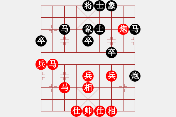 象棋棋谱图片：张江       先和 柳大华     - 步数：40 