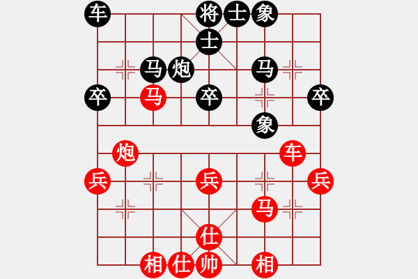 象棋棋譜圖片：柳絮輕舞(2段)-勝-無(wú)上大鋼牙(3段) 五八炮對(duì)反宮馬 橫車 - 步數(shù)：40 