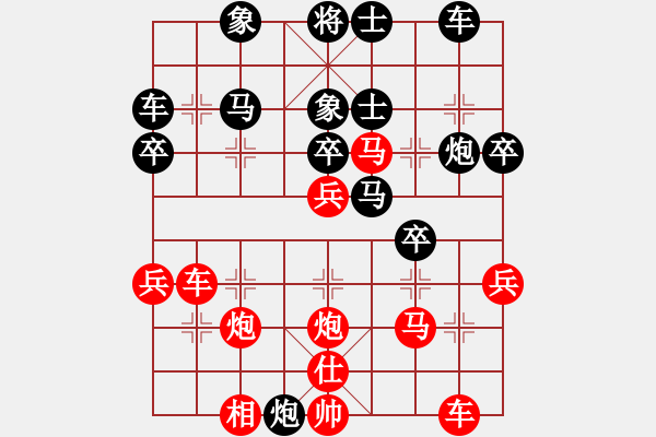 象棋棋譜圖片：我自己下(2段)-勝-漢南大兵(4段) - 步數(shù)：40 