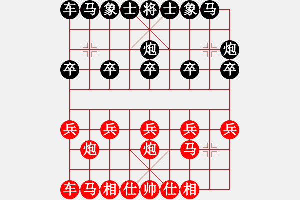 象棋棋譜圖片：列炮局(業(yè)四升業(yè)五評(píng)測(cè)對(duì)局)我先勝 - 步數(shù)：10 