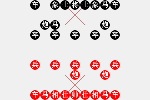 象棋棋譜圖片：1 - 步數(shù)：2 