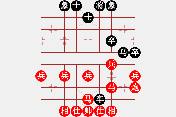 象棋棋譜圖片：巨蟹座狂人[1409884618] -VS- 橫才俊儒[292832991] - 步數(shù)：40 