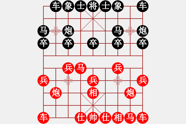 象棋棋譜圖片：百思不得棋解[575644877] -VS- 虎哥[2320223229] - 步數(shù)：10 