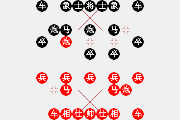 象棋棋譜圖片：1 - 步數(shù)：10 